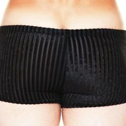 Best Sellers Male Power 145-167 Stripe Burnout Velvet Short