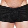 Best Sellers Male Power 145-167 Stripe Burnout Velvet Short
