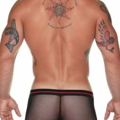 Male Power 158-156 Sheer Fishnet Wings Short
