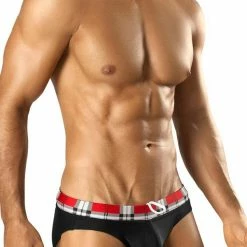 Vuthy 277 Plaid Waistband Bikini