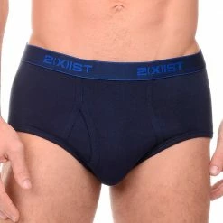 2xist 2X31020039030 Cotton 3Pk Fly-Front Brief