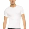 Spanx Cotton Compressed Crew Neck Shirts
