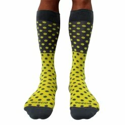 Agacio AG090004 Executive Dots Sock Yellow/Grey