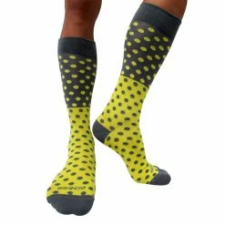 Agacio AG090004 Executive Dots Sock Yellow/Grey