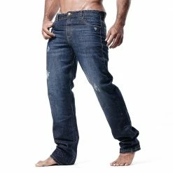 Agacio AG9703 Straight Leg Jeans Raw
