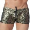 CandyMan CA99218 Metallic Swim Trunks Swimwear