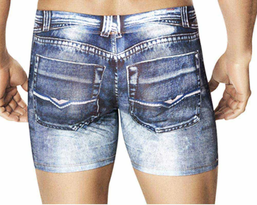 Underwear Clever 2200 Indigo Jean Boxer - 4 Underwear Clever 2200 Indigo Jean Boxer -