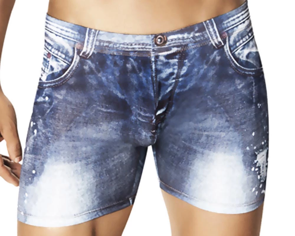 Underwear Clever 2200 Indigo Jean Boxer - 3 Underwear Clever 2200 Indigo Jean Boxer -