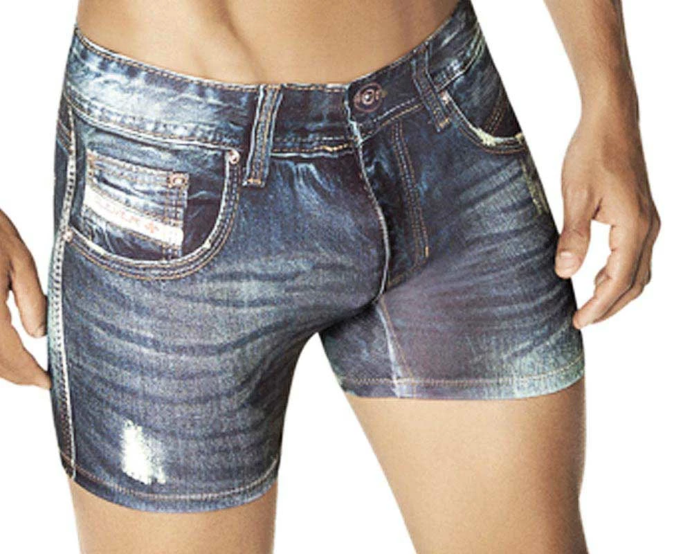 Underwear Clever 2201 Denim Jean Boxer - 3 Underwear Clever 2201 Denim Jean Boxer -