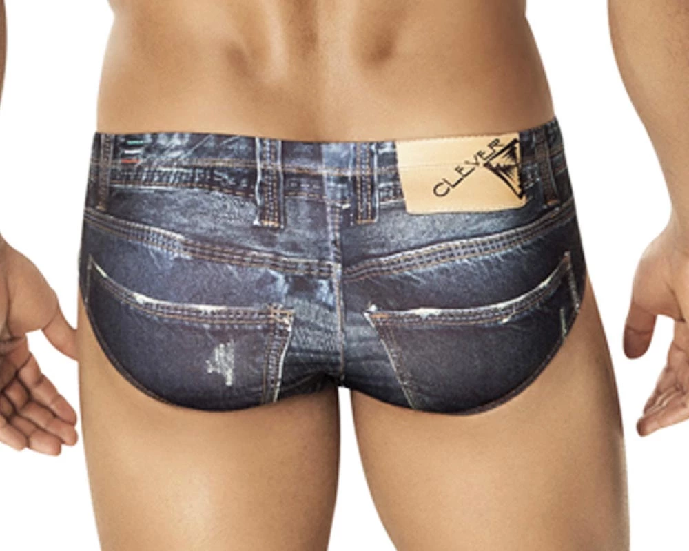 Clever 5201 Denim Jean Latin Brief - 4 Clever 5201 Denim Jean Latin Brief -