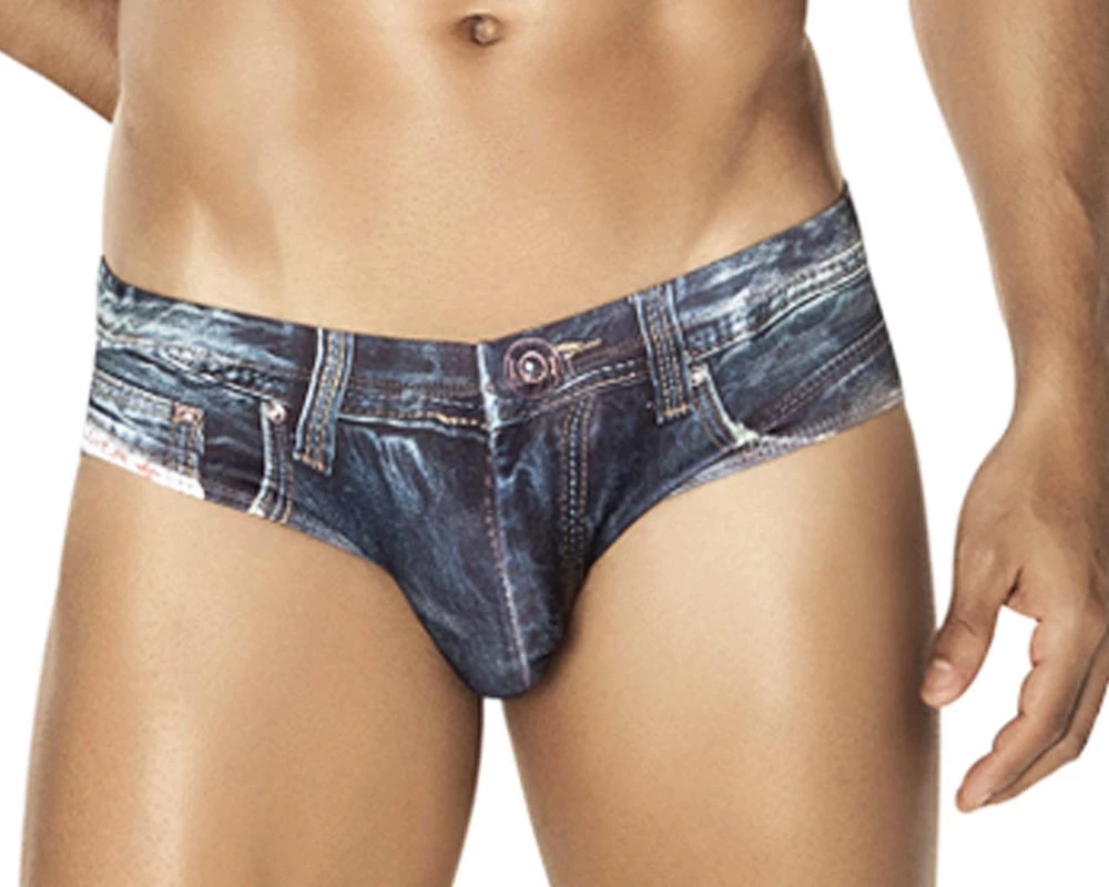 Clever 5201 Denim Jean Latin Brief - 3 Clever 5201 Denim Jean Latin Brief -