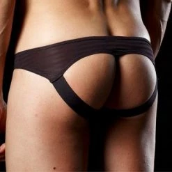 Good Devil GD4555 Horizontal Lines Jockstrap