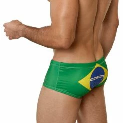 Mensuas MN8008 Brazil Flag Swim Trunk 8 Mensuas MN8008 Brazil Flag Swim Trunk