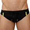 Mensuas MN0678 Black Lime Swim Bikini