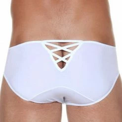 Underwear Male Basics MBL-013 String Crossed Bikini Microfiber