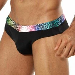 Cover Male CM0705 Rainbow Cheetah Swim Bikini
