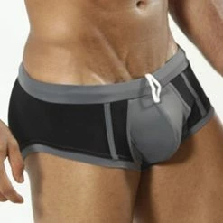Cover Male CM0711 Charcoal Swim Boxer 10 Cover Male CM0711 Charcoal Swim Boxer