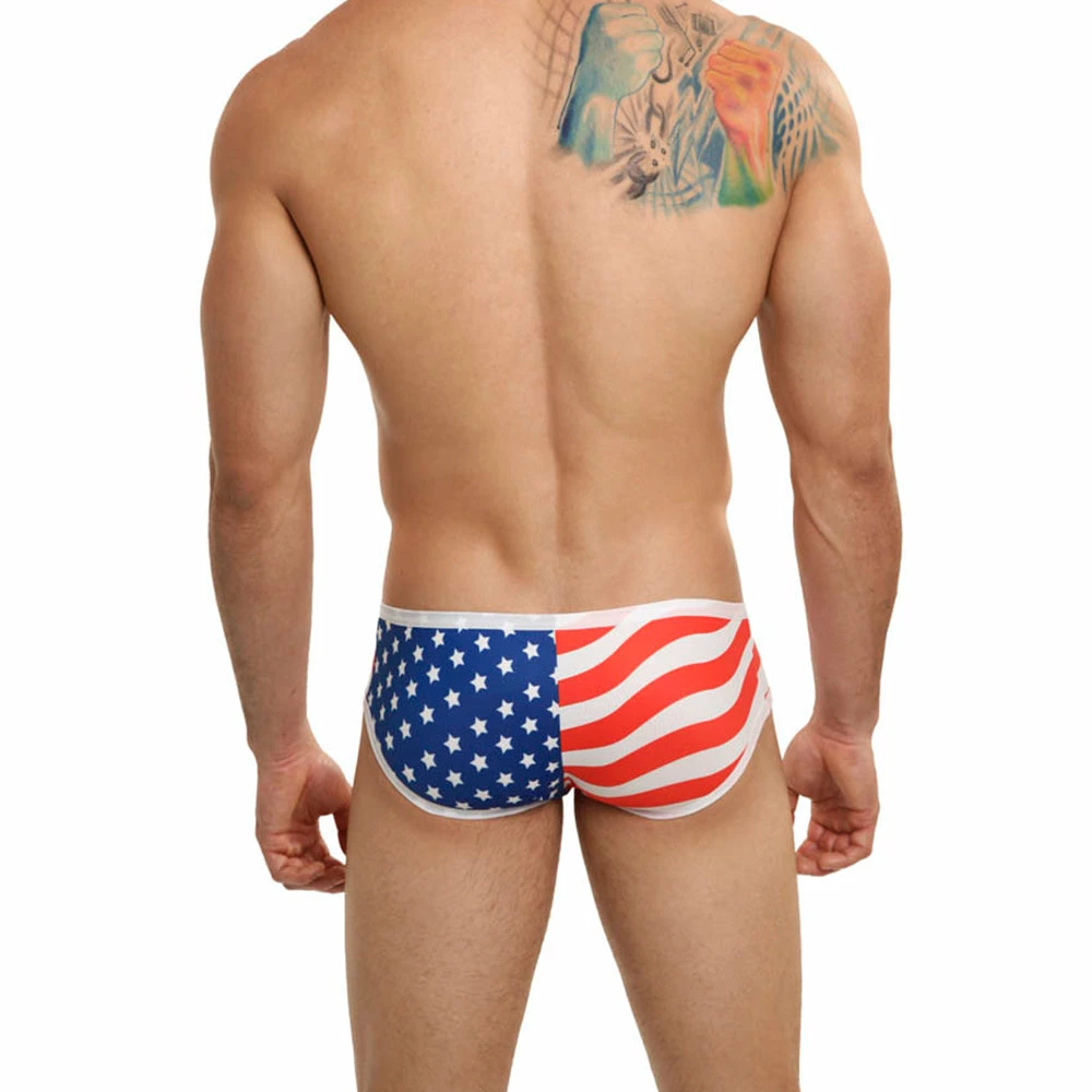 Mensuas MN0827 USA Flag Boxer Briefs 6 Mensuas MN0827 USA Flag Boxer Briefs