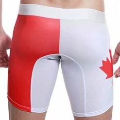 Mensuas MN0841 Canada Flag Long Boxer