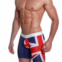 Mensuas MN0840 Great Britain Flag Long Boxer 10 Mensuas MN0840 Great Britain Flag Long Boxer