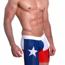Mensuas MN0843 Texas Flag Long Boxer 12 Mensuas MN0843 Texas Flag Long Boxer