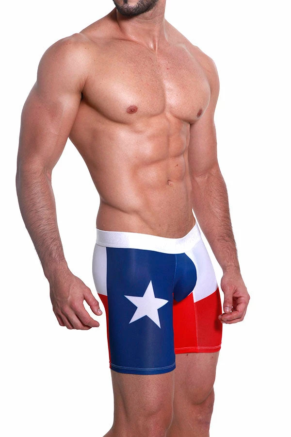 Mensuas MN0843 Texas Flag Long Boxer 6 Mensuas MN0843 Texas Flag Long Boxer