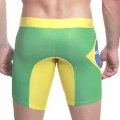 Mensuas MN0862 Brasil Flag Long Boxer