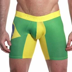 Mensuas MN0862 Brasil Flag Long Boxer
