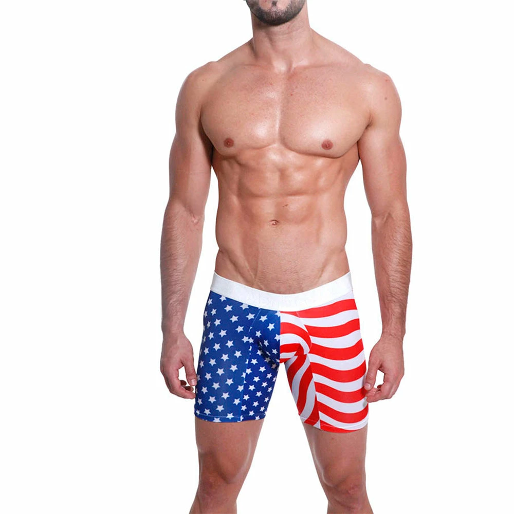 Mensuas MN0864 USA Flag Long Boxer 8 Mensuas MN0864 USA Flag Long Boxer