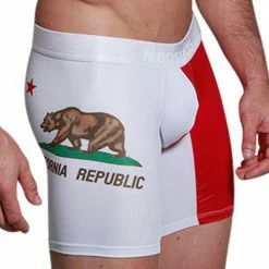 Mensuas MN0869 California Flag Long Boxer