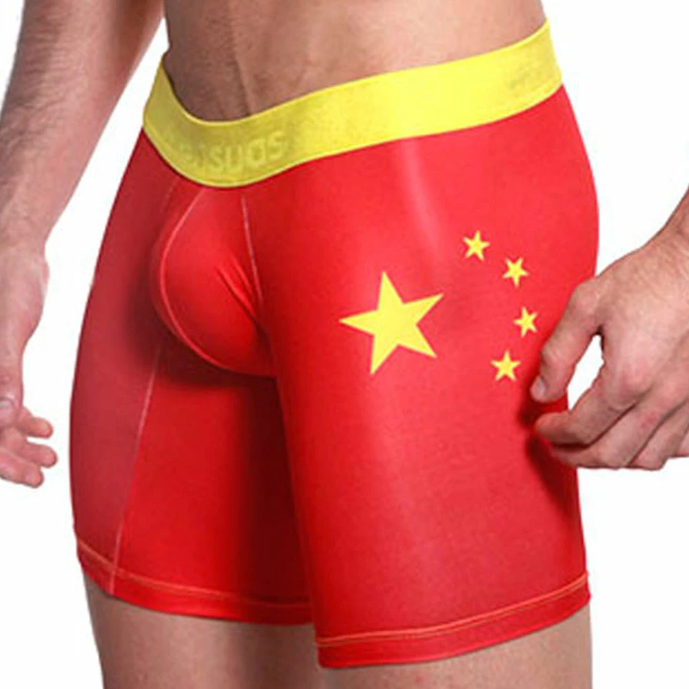 Mensuas MN0871 China Flag Long Boxer 5 Mensuas MN0871 China Flag Long Boxer