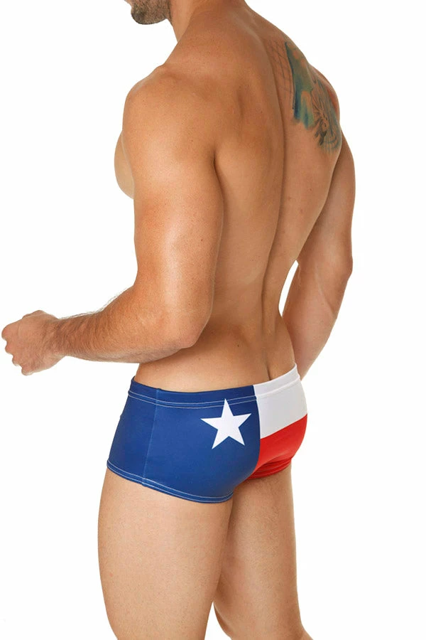 Mensuas MN8019 Texas Flag Swim Boxer 4 Mensuas MN8019 Texas Flag Swim Boxer