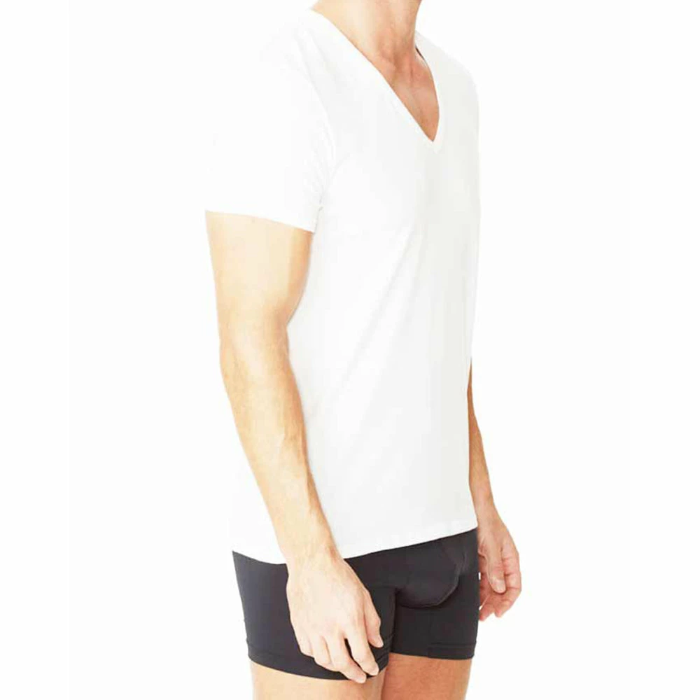 Parker & Max PMFPCS-TDVN1 Classic Cotton Stretch Deep V-Neck T-Shirt 4 Parker & Max PMFPCS-TDVN1 Classic Cotton Stretch Deep V-Neck T-Shirt