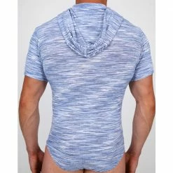 Pistol Pete PPBS404-222 BERMUDA S/Sleeve Hooded Bodysuit