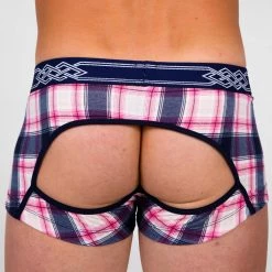 Pistol Pete PPUT429-224 CALICO Open Back Trunk Plaid