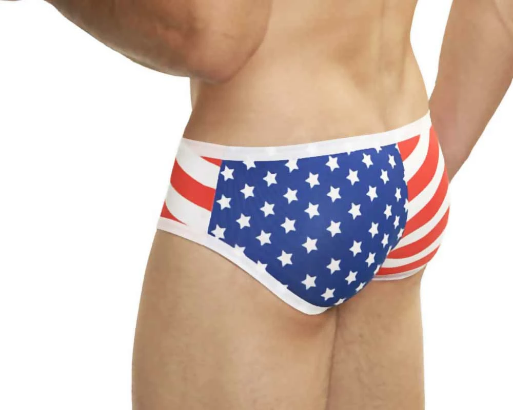 Mensuas MN0827 USA Flag Boxer Briefs 5 Mensuas MN0827 USA Flag Boxer Briefs