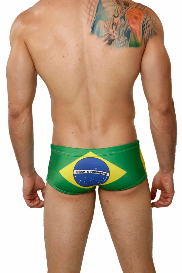 Mensuas MN8008 Brazil Flag Swim Trunk 4 Mensuas MN8008 Brazil Flag Swim Trunk