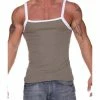 Nuwear JSSM07 Ribbed Square Cut Tank Top Shirts
