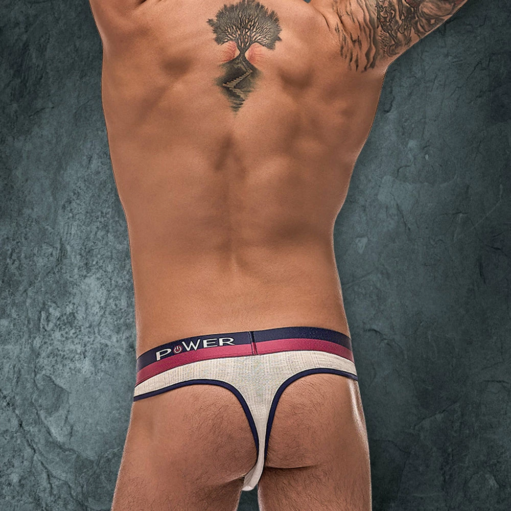 Male Power 237246 French Terry Cutout Thong 4 Male Power 237246 French Terry Cutout Thong