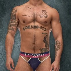 Male Power 302246 French Terry Cutout Moonshine