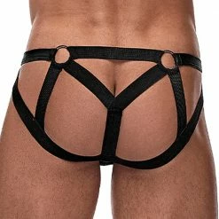 Male Power 352261 Cage Matte Strappy Ring Jockstrap