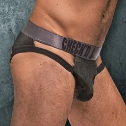 Male Power 395251 Checked Mate Cutout Jock