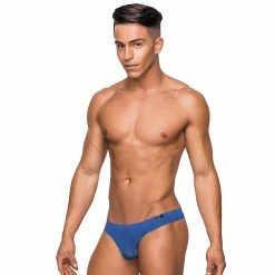 Male Power SMS007 Seamless Sleek Sleek Thong W/sheer Pouch