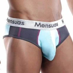 Mensuas MNJ010 Brief Turquoise/White