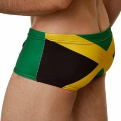 Mensuas MN8013 Jamaica Flag Swim Trunk