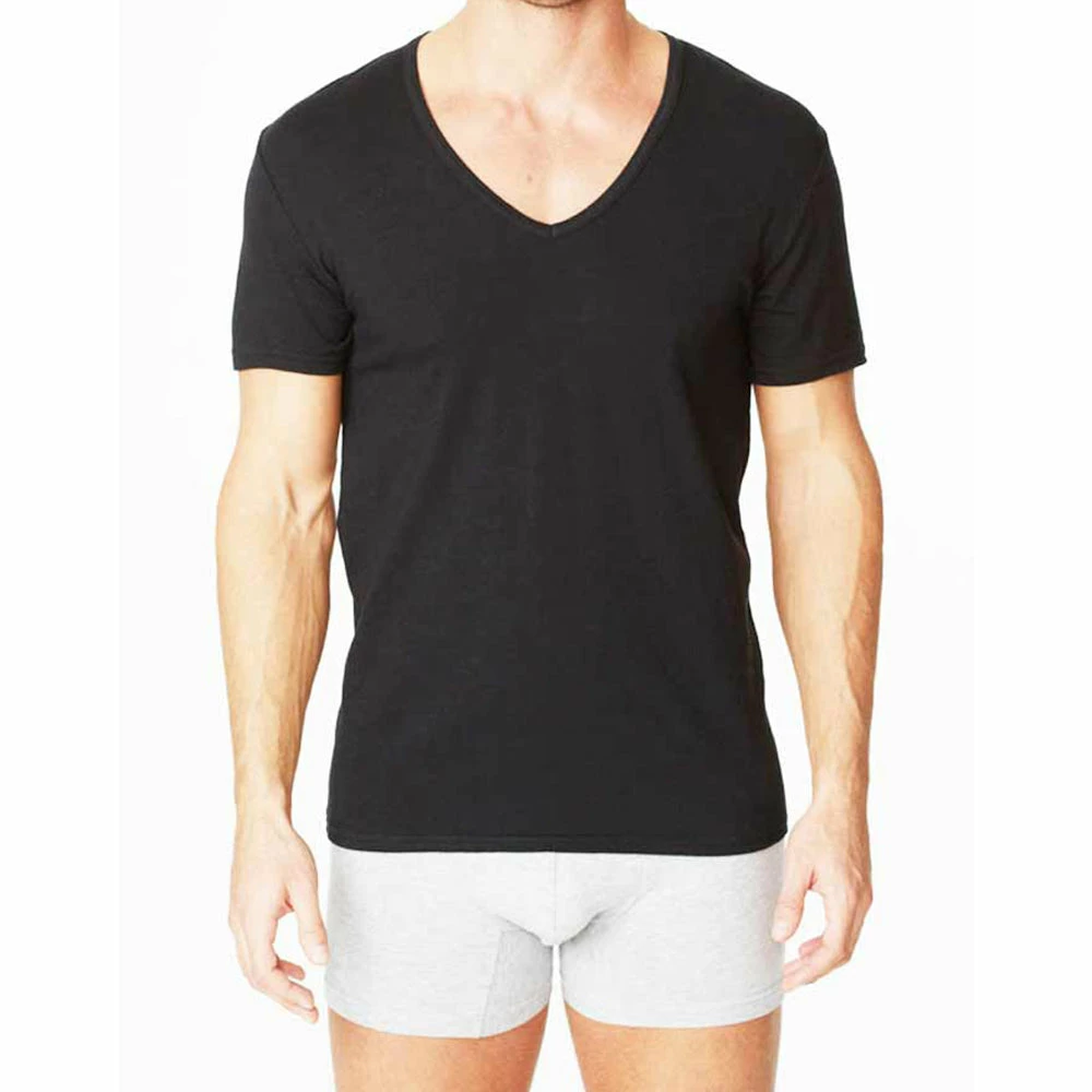 Parker & Max PMFPCS-TDVN1 Classic Cotton Stretch Deep V-Neck T-Shirt 6 Parker & Max PMFPCS-TDVN1 Classic Cotton Stretch Deep V-Neck T-Shirt
