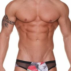 DMK RMN Newspaper Retro Mesh Brief