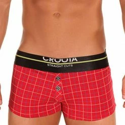 Underwear Croota SC03 Wine Straight Cut Boxer