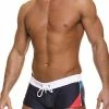 Tulio MX02 Contrast Panel Squarecut Swimwear