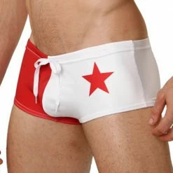 Mensuas MN8007 California Flag Swim Trunk